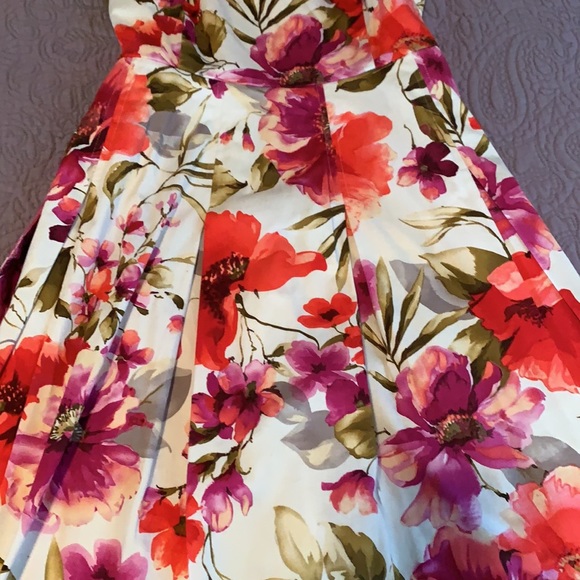 $4.99 shipping…Sleeveless Spring dress by Sandra Darren with side pockets - Picture 8 of 10